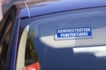 Administration Penitentiaire - Car sun visor sign